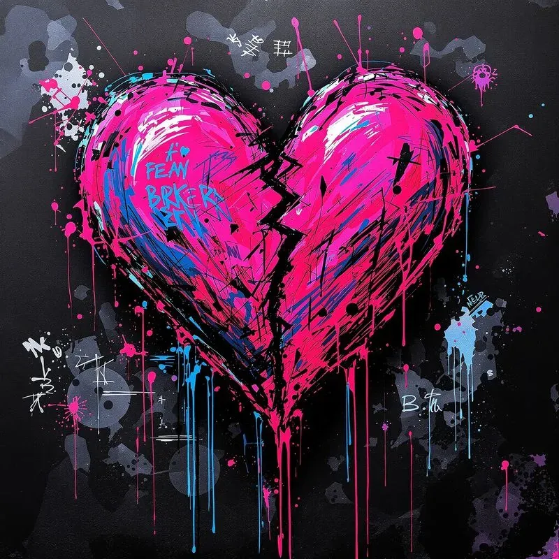 Abstract Neon Graffiti Cyberpunk Designs