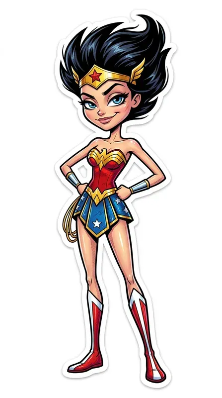 Superhero Cartoon Caricature Characters