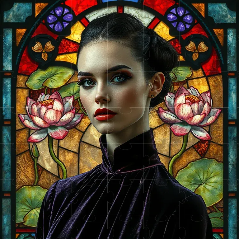 Vintage Botanical Stainedglass Fashion