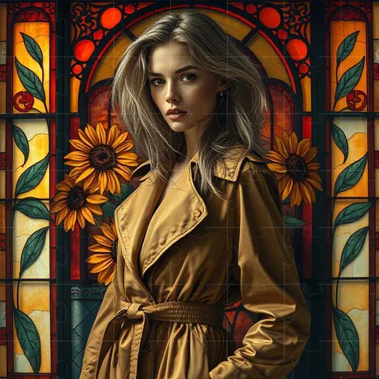Vintage Botanical Stainedglass Fashion