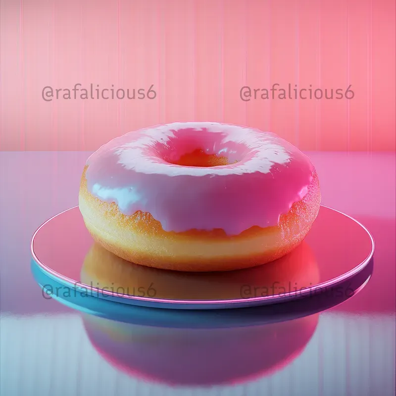 Futuristic Minimalist Food Vibrant & 8k