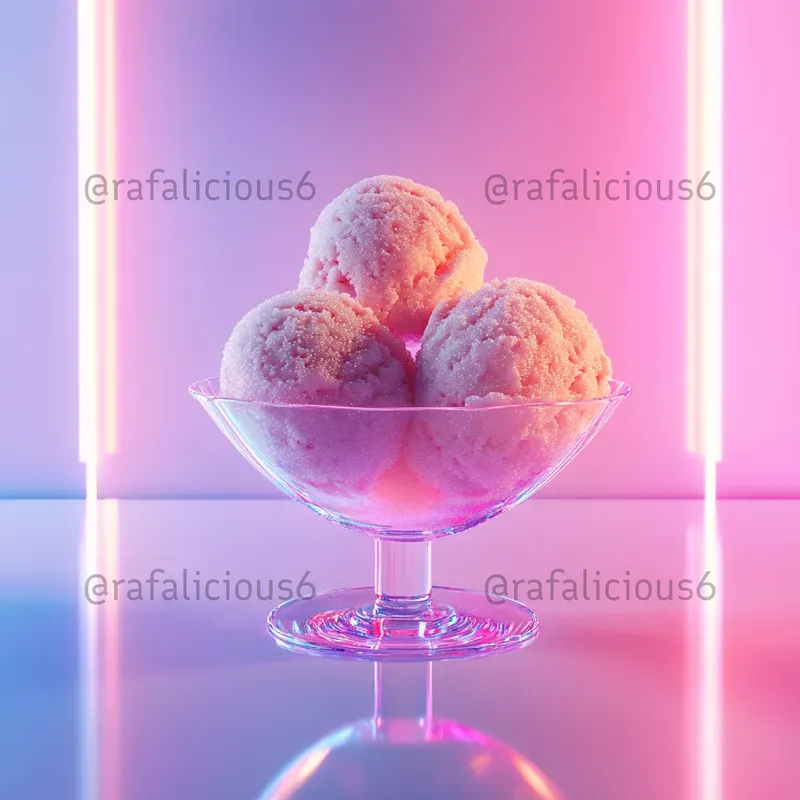 Futuristic Minimalist Food Vibrant & 8k
