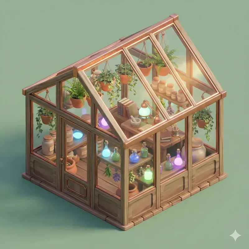 Cute Isometric 3D Rooms