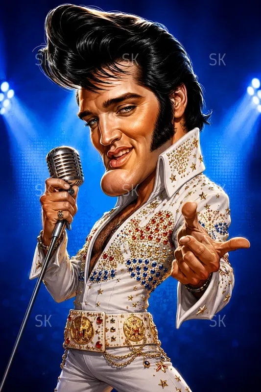 Cinematic Famous Figures 4K Caricatures