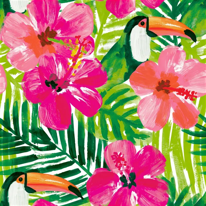 Vibrant Tropical Patterns