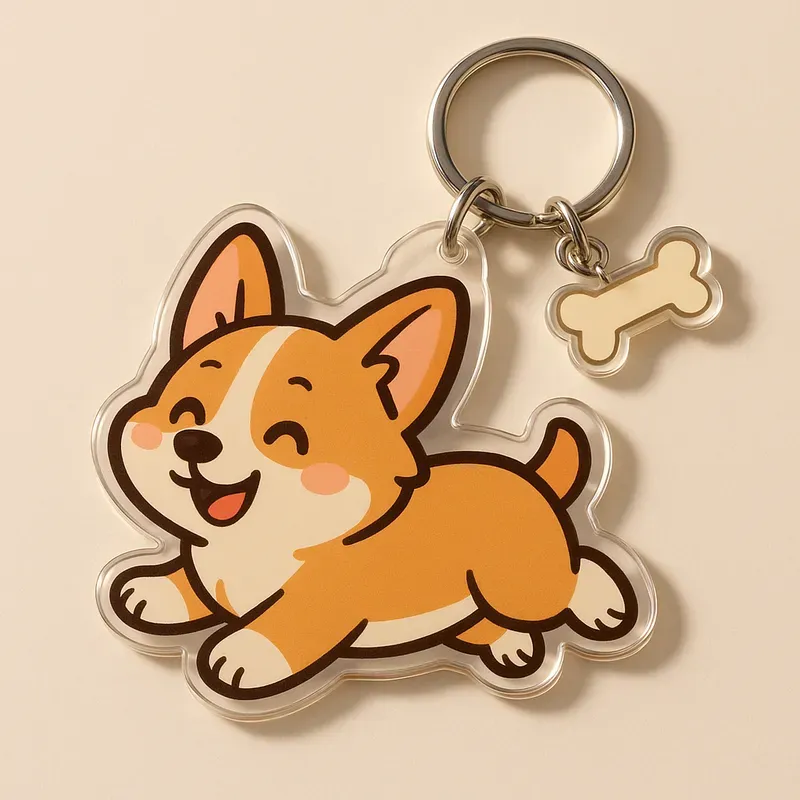 Cute Animal Acrylic Keychain Collections
