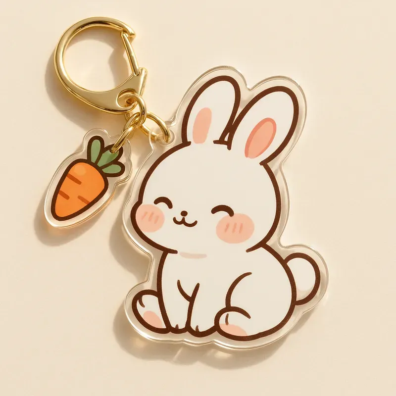 Cute Animal Acrylic Keychain Collections