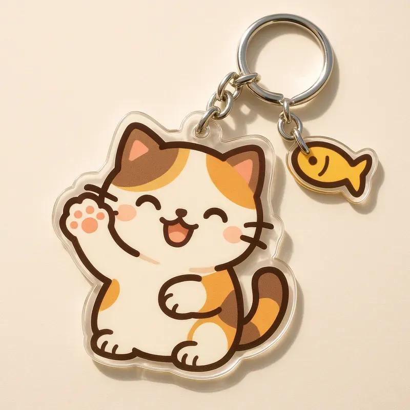 Cute Animal Acrylic Keychain Collections