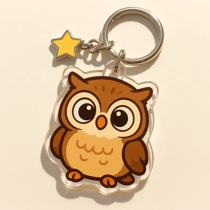 Cute Animal Acrylic Keychain Collections