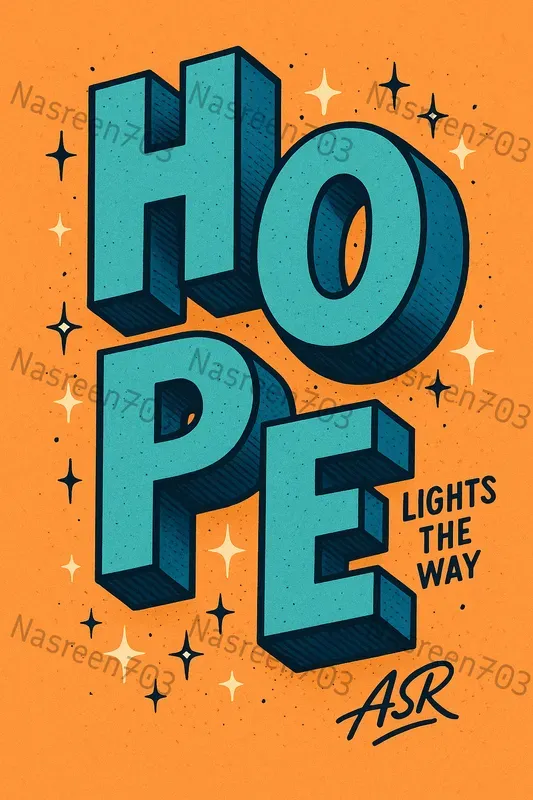 Stylized Typography Letter Art 