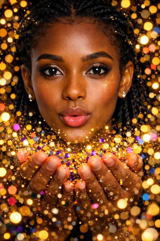Own Festival Bokeh Confetti Portraits