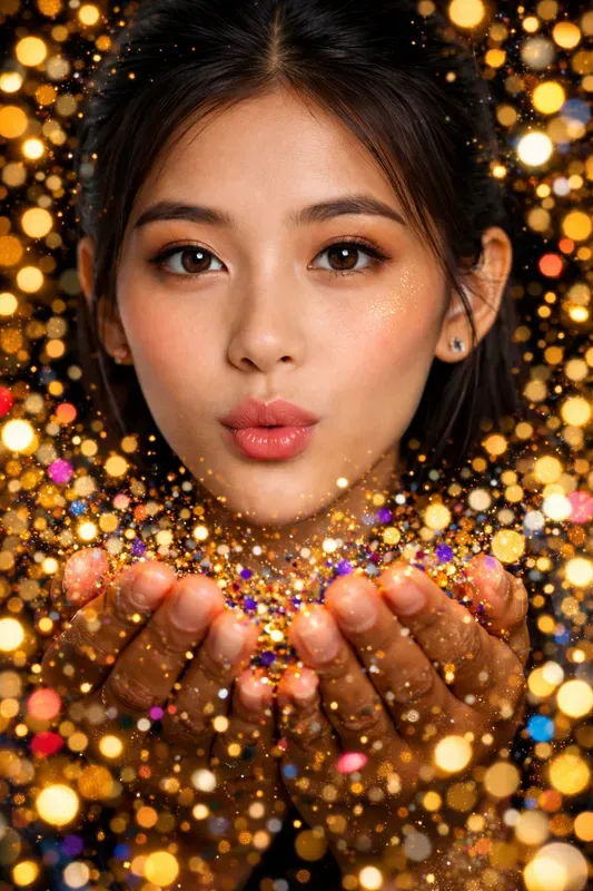 Own Festival Bokeh Confetti Portraits