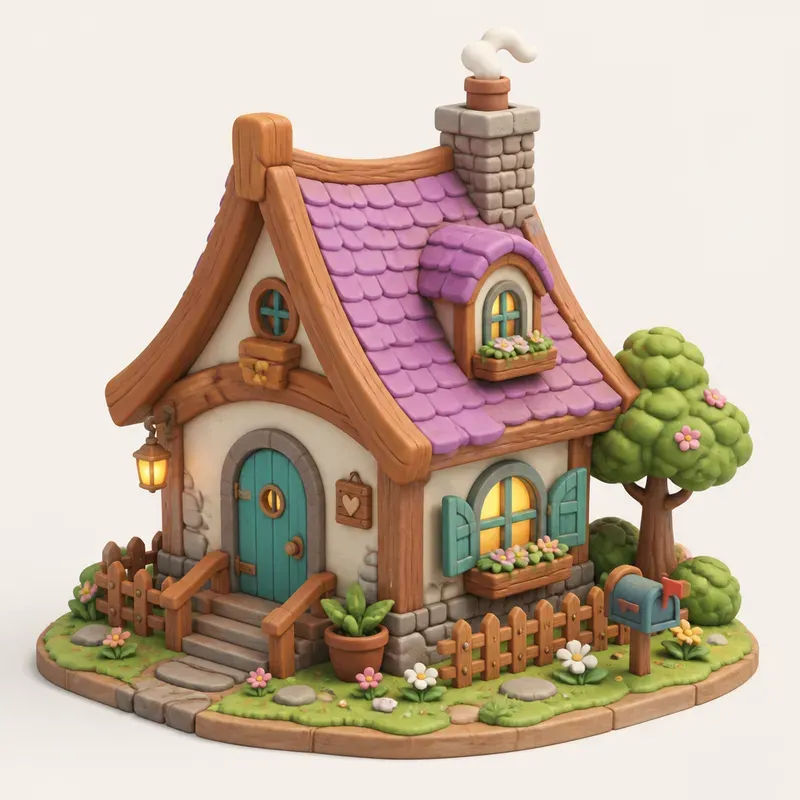 3D Cute Cute Isometric App Game Assets