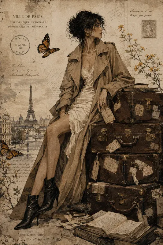 Chic Editorial Haute Couture Characters