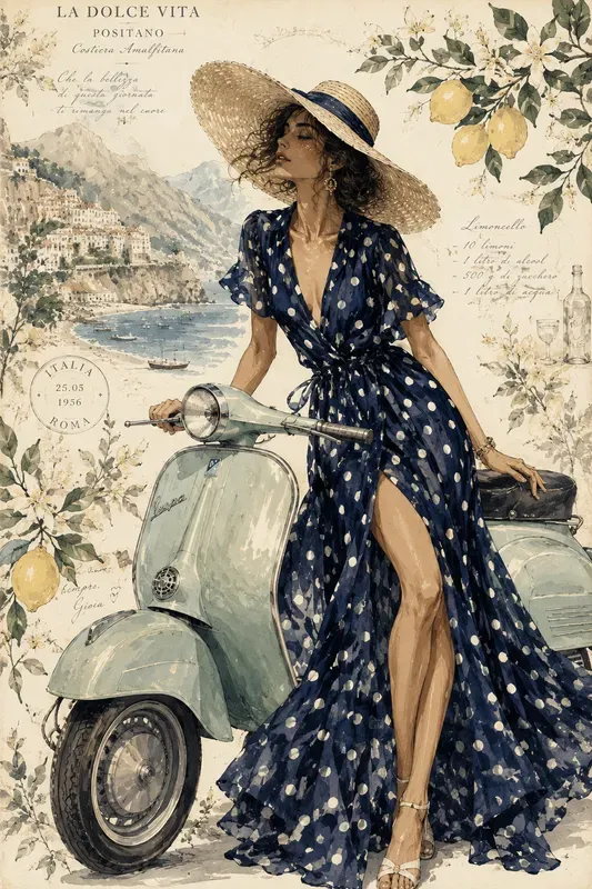 Chic Editorial Haute Couture Characters