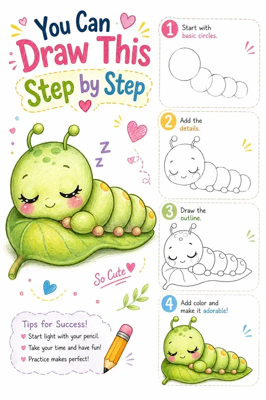 Cute Stepbystep Drawing Guides