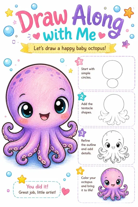 Cute Stepbystep Drawing Guides
