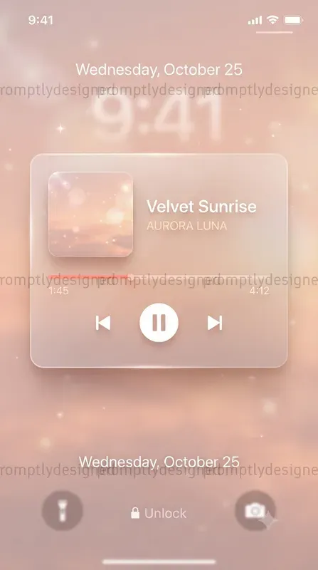 Dreamy Music Widget Designs