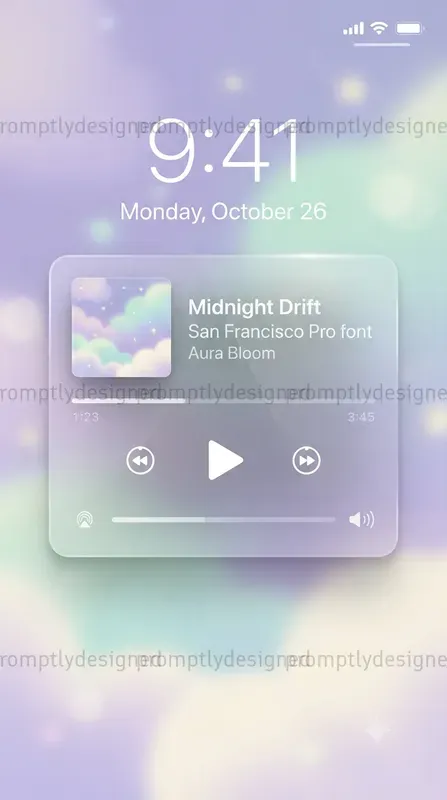 Dreamy Music Widget Designs