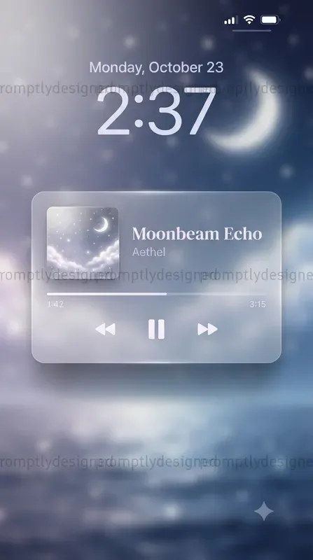 Dreamy Music Widget Designs