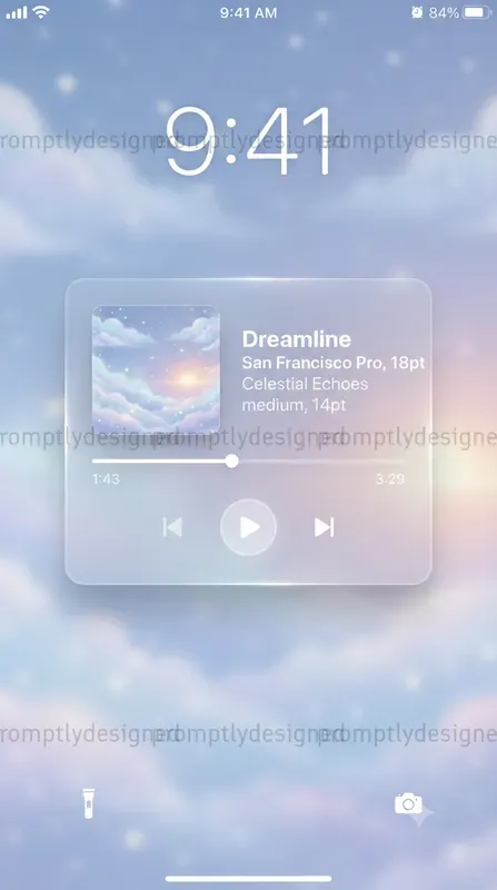 Dreamy Music Widget Designs