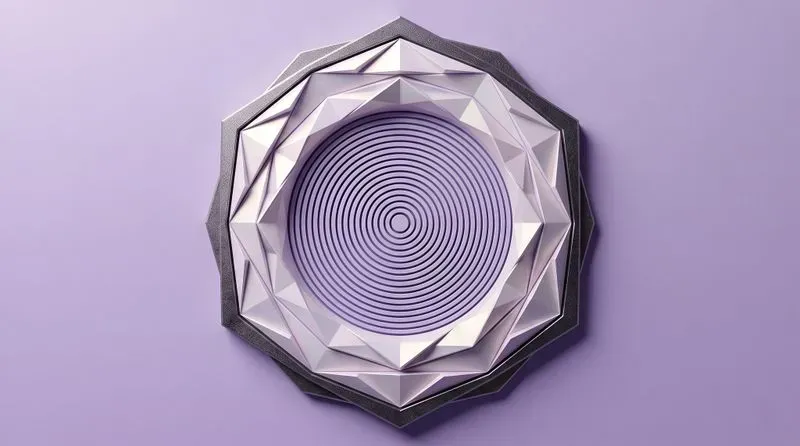Minimalist Mint Charcoal 3D Hexagons