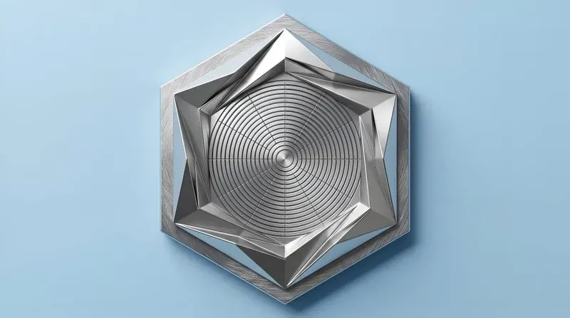 Minimalist Mint Charcoal 3D Hexagons