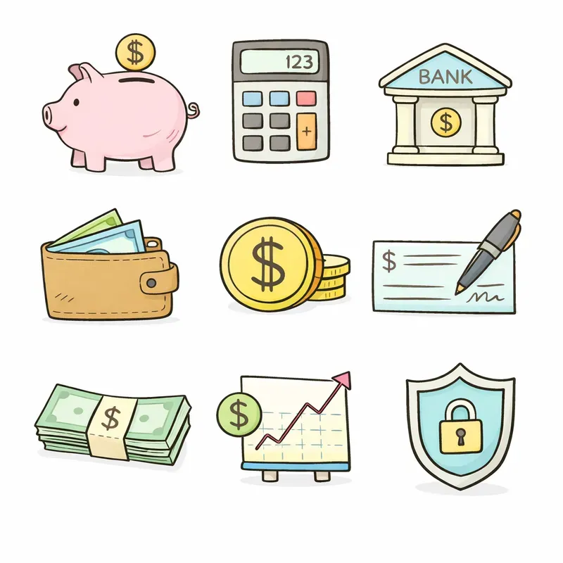 Cute Minimal Doodle Icons