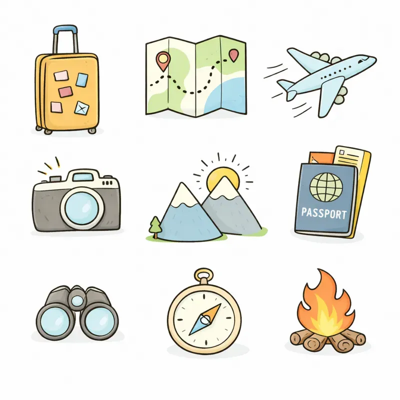Cute Minimal Doodle Icons