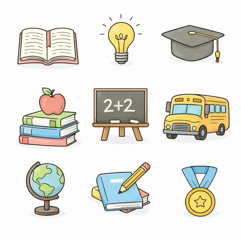Cute Minimal Doodle Icons