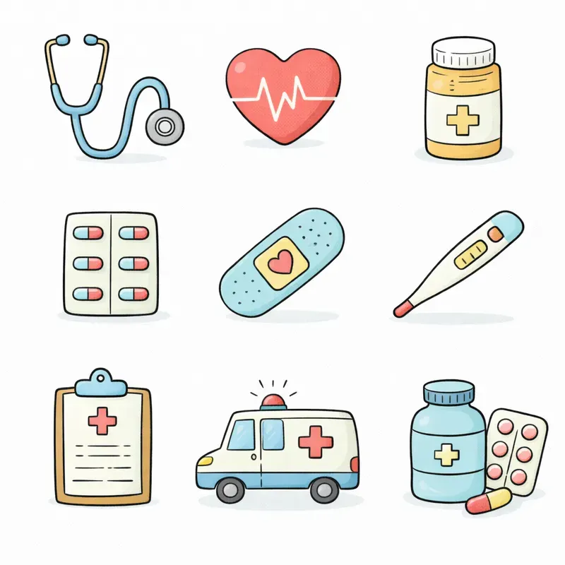 Cute Minimal Doodle Icons