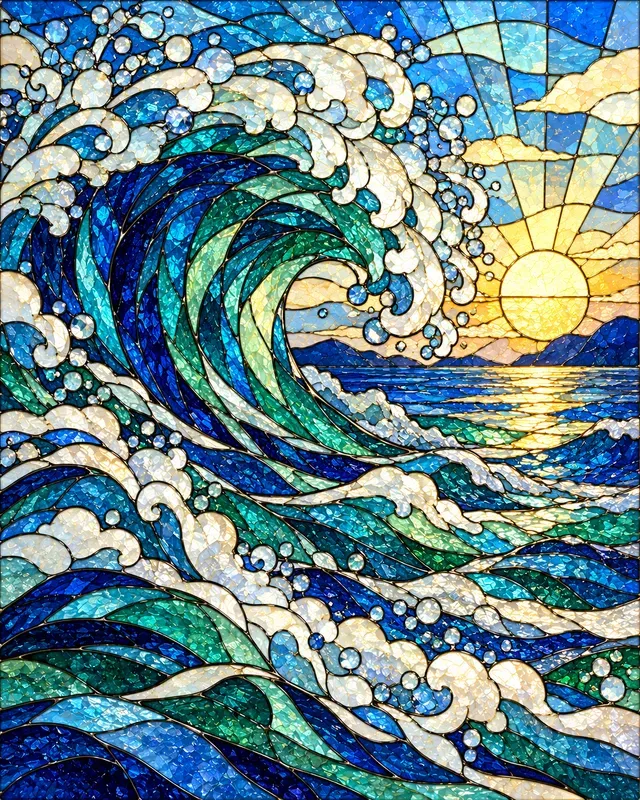 Stained Glass Nature Panels