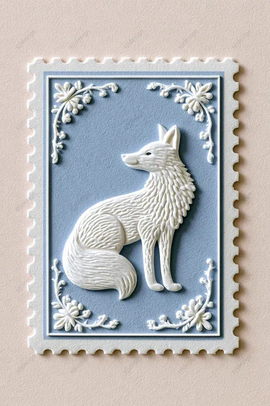 Porcelain Postage Stamp Art