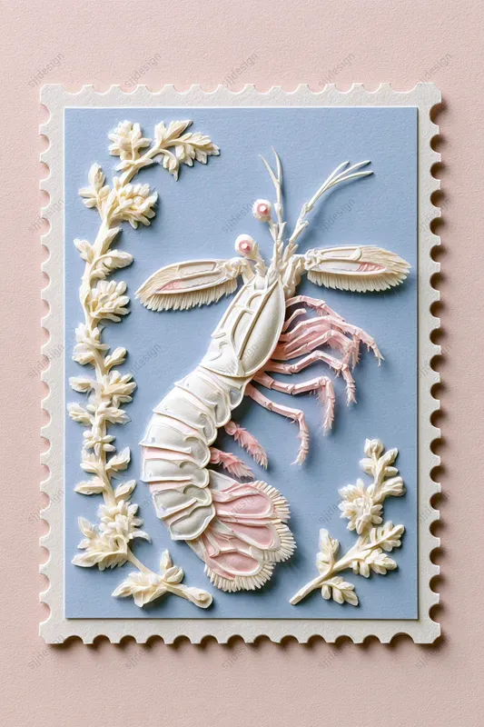 Porcelain Postage Stamp Art