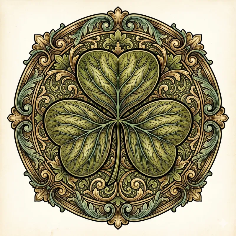 Antique Leaf Vein Emblems