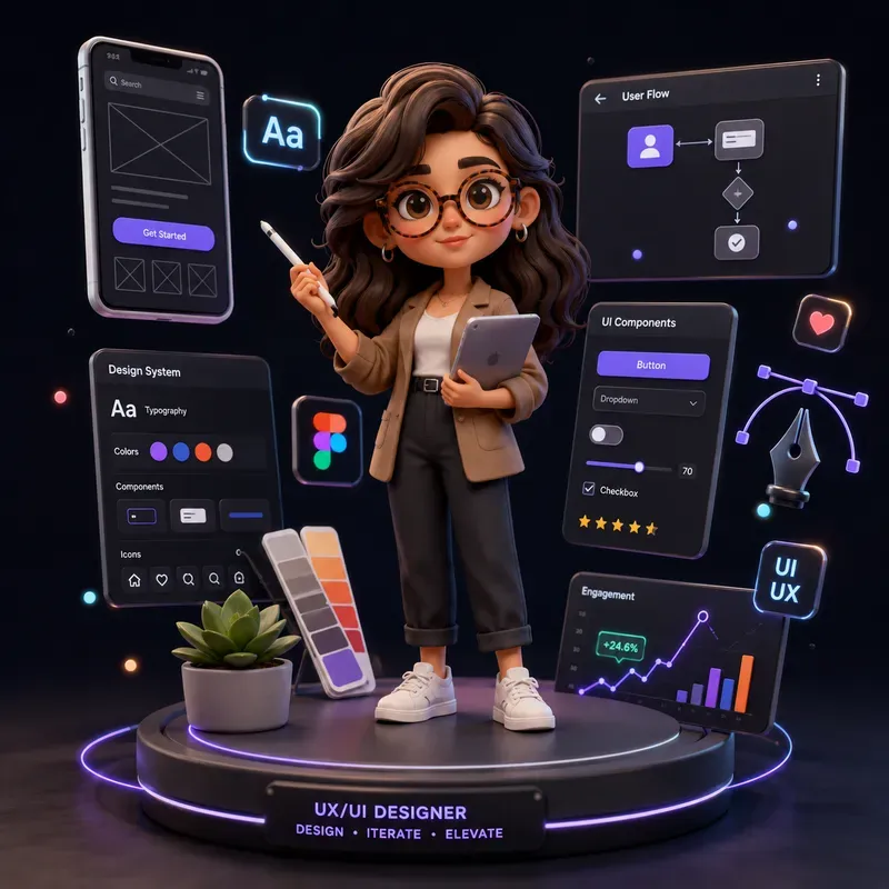 3D Cute Professional Dashboard Dioramas