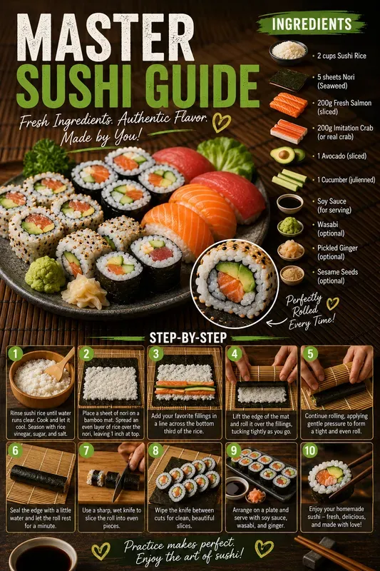 Professional Culinary Recipe Infographics