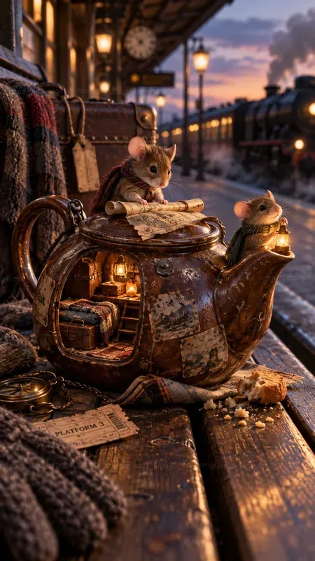 Tiny Animals Inside Teapots