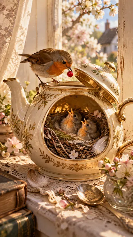 Tiny Animals Inside Teapots