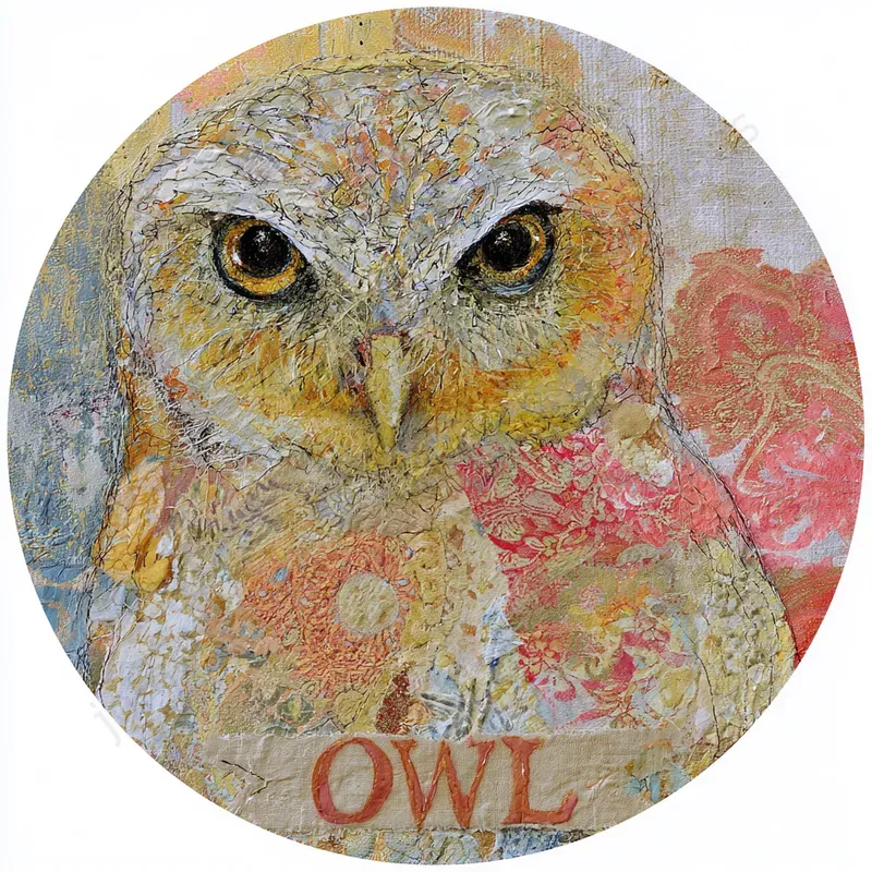 Vintage Textile Collage Stickers