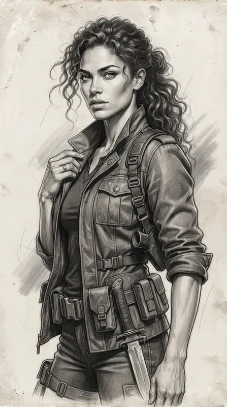 Monochrome Character Sketch Collections