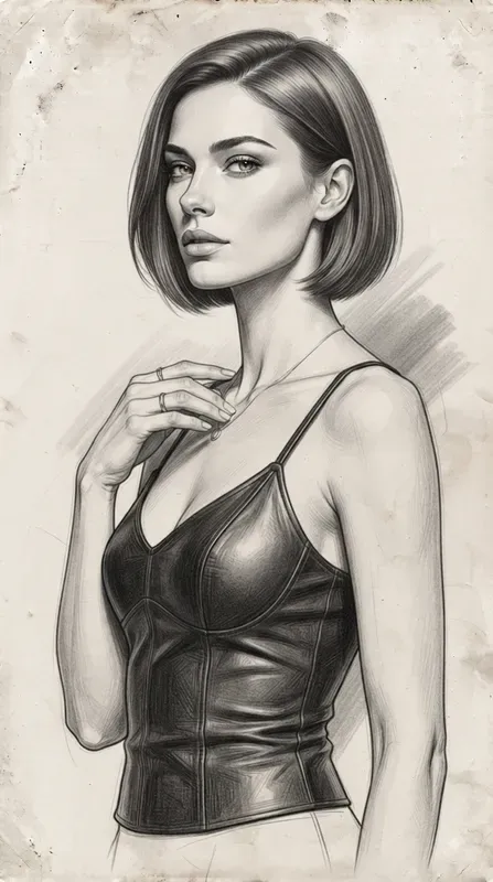 Monochrome Character Sketch Collections