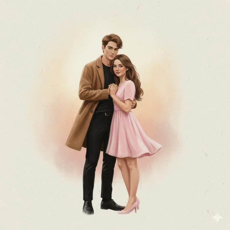 Romantic Couple Oil Paintings