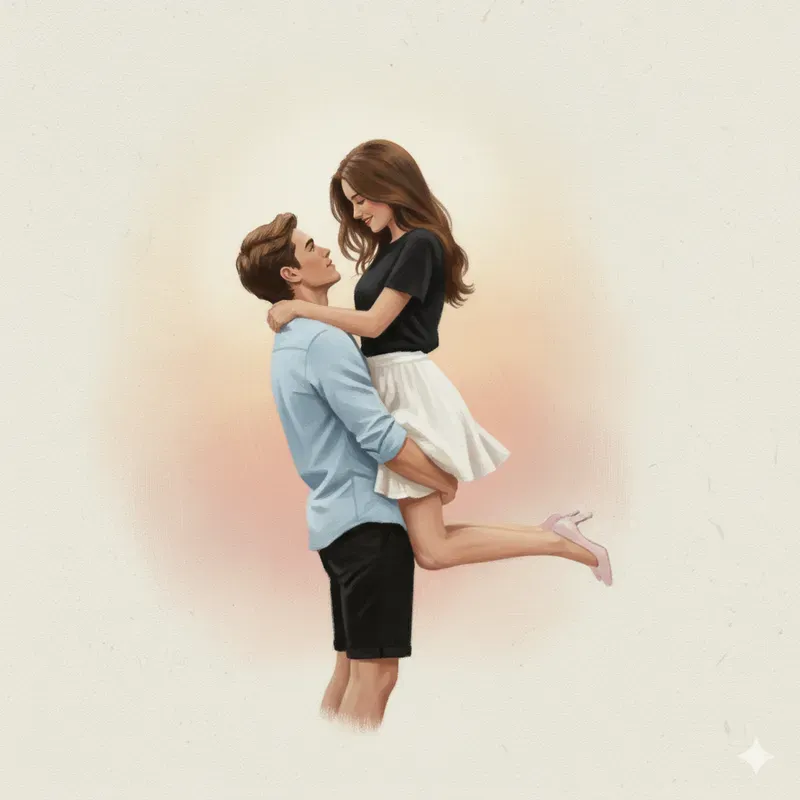 Romantic Couple Oil Paintings