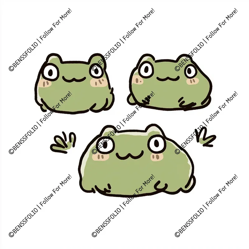 Triple Characters Drawing For Kids