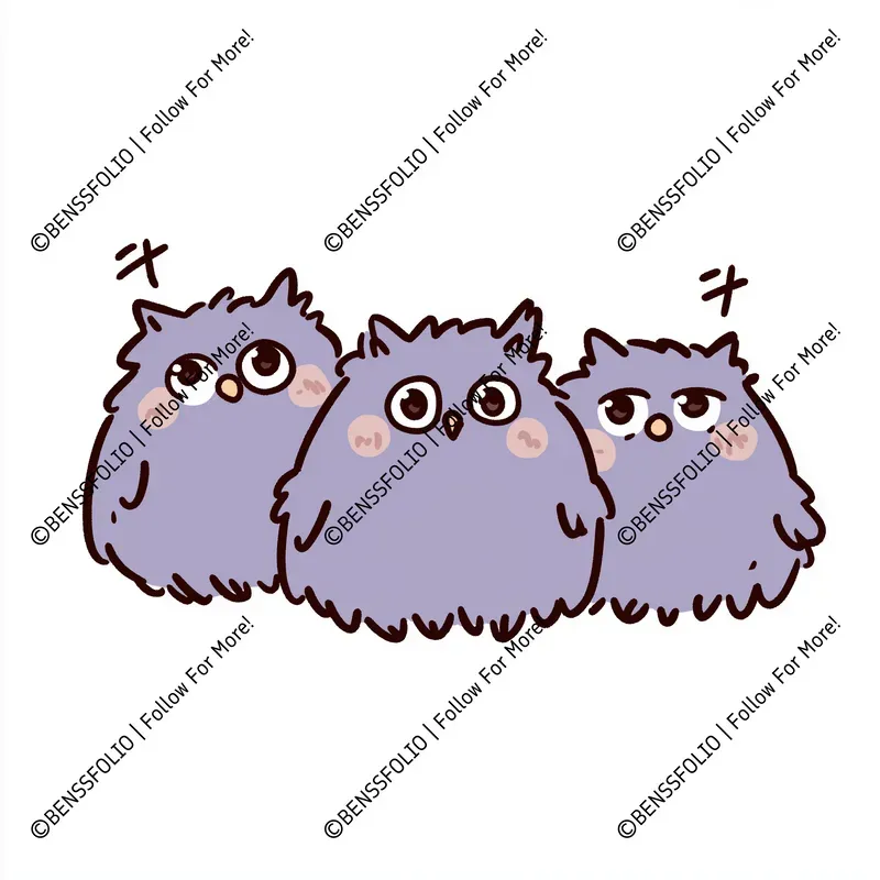 Triple Characters Drawing For Kids