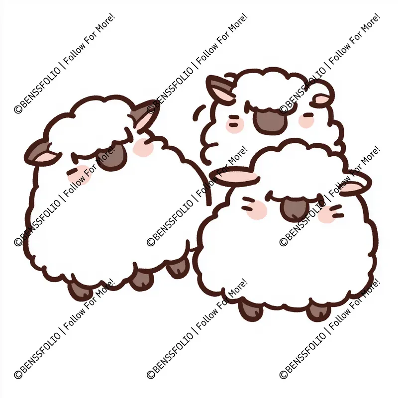 Triple Characters Drawing For Kids