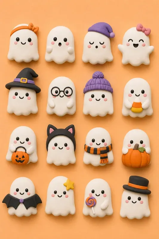 Kawaii Halloween Clay Magnets