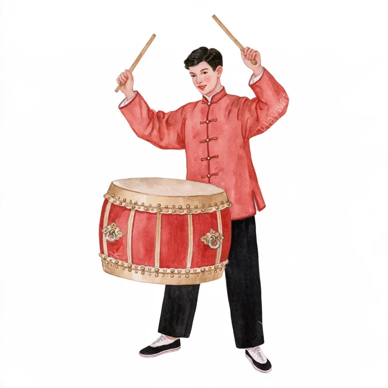 Chinese New Year Watercolor Clipart