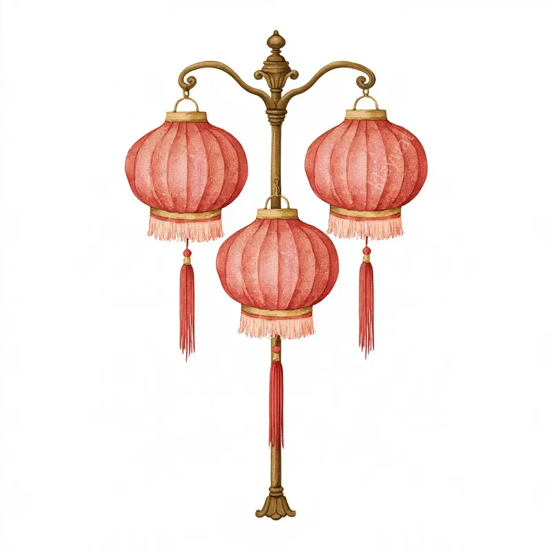 Chinese New Year Watercolor Clipart